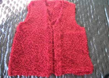 KAMIZELKA Z OZDOBNEJ WŁÓCZKI