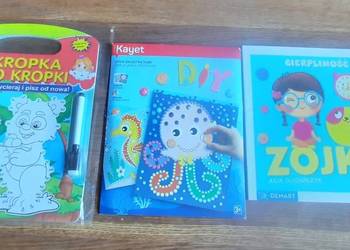 Zestaw edukacyjny i kreatywny dla dzieci: trzy książeczki, wiek 3 +