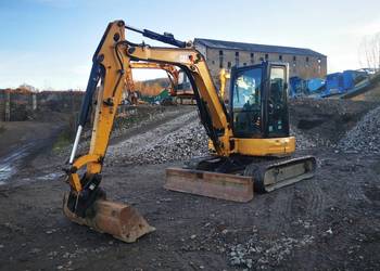 Cat 305 E 2 Koparka gasienicowa Pług Gumowe gasienice