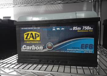 Akumulator ZAP CARBON EFB START&STOP 85Ah 750A Dostawa