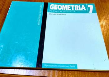 Geometria 7 podręcznik dla klas VII książka dla nauczyciela Danuta Zaremba