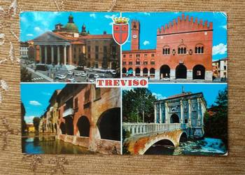 TREVISO - MIASTO NA NIZINIE WENECKIEJ. WIDOK M.IN. NA RATUSZ