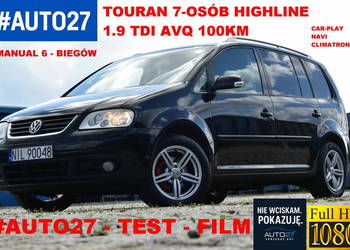 #AUTO27 * Film * Highline * 1.9TDI 100KM * 7 - osób * Android * ALU