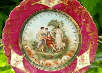 Antyczna patera ze scenką mitologiczną sygn. znakiem ula