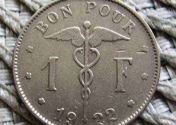 Belgia 1 Frank 1922r ( Belgique)