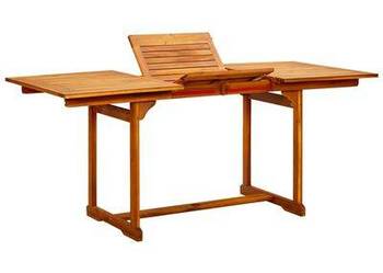 vidaXL Ogrodowy stół jadalniany, (120-170)x80x75 cm, drewno akac(sku316568)