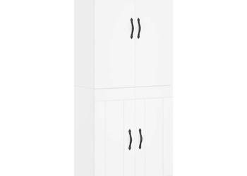 Witrynka biała 695x34x180 cm materiał drewnopochodny WM-3198073