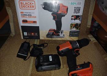 Black Decker BCD382D1XC Wiertarko-wkrętarka ECO 2Ah 18V