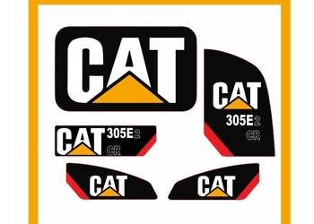 Naklejki CAT Caterpillar 305E2 CR Nalepki Oklejenie Koparka