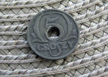 Polska 5 Groszy 1939r - Cynk