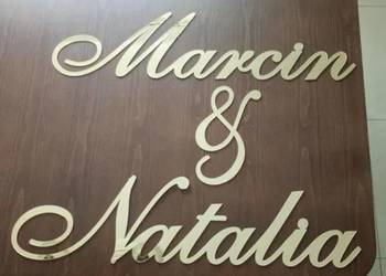 Napis ślubny Marcin & Natalia