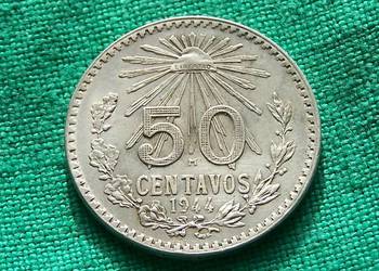 Meksyk 40 centavos 1944 Ag