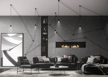 Designerskie oświetlenie salonu lampa ZARA MAXI od LUKlight