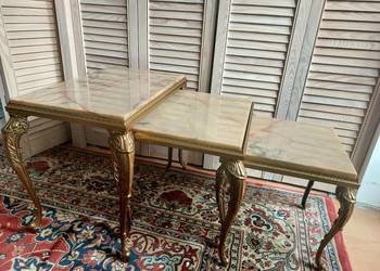 Komplet trzech stolików do salonu