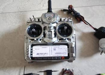 JR PROPO DSX9II 2.4ghz dsm2/dsmx nadajnik 2x odbiorniki JR-921 + Sat