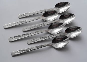 Łyżeczki do kawy / mokki, KARO / ROMBY, Gerlach, sztućce PRL