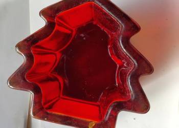 Choinka  szkło  czerwone  vitange