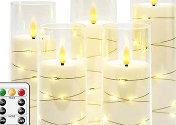 Zestaw 5szt świeczek LED