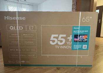 Telewizor Hisense 65E77Q – NOWY, fabrycznie zapieczętowany!