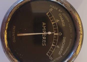 Amperomierz motocyklowy Lucas  Typ BM4  Miller BSA AJS Norton