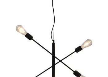 Żyrandol z żarówkami żarnikowymi 2 W czarny E27 WM-281439