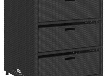 vidaXL Szafka ogrodowa, czarna, 55x59x69 cm(SKU:365555)