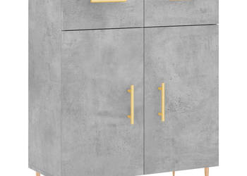 Szafka szarość betonu 695x34x90 cm materiał drewnopochodny WM-827968