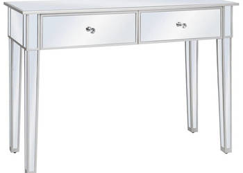 Lustrzany stolik typu konsola MDF i szkło 1065x38x765 cm WM-246660