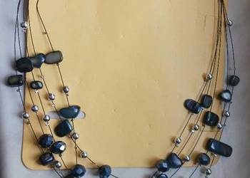 Komplet biżuterii szary