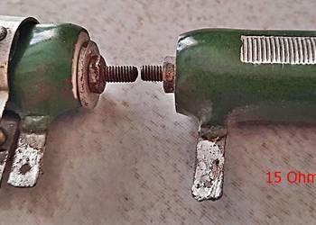 Rezystor drutowy , rezystory radzieckie z wojska 5,6 Ohm, 15 Ohm