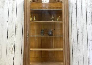 BIBLIOTEKA witryna oczyszczona, Ludwik XV, Francja Antyk orzech