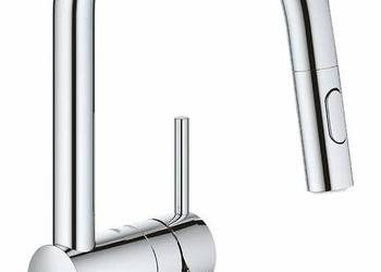 Bateria kuchenna Grohe Minta jednouchwytowa stojąca srebrna