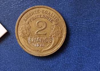 Stare monety 2 frank 1941 Francja