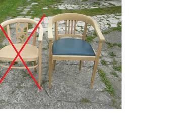 Stary fotel-krzesło .