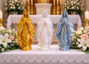 Figura Matki Bożej - Nowoczesna rzeźba sakralna | dekoracja religija