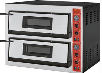 Piec do pizzy dwukomorowy 2x4 pizza 32 cm Stalgast 781314