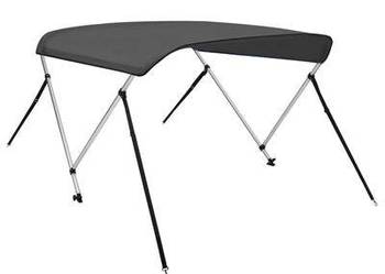 vidaXL Bimini, daszek do łodzi z 2 pałąkami, antracyt, 180x150x11(sku93131)