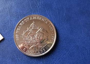 Stare monety 5 dolar 1991 Wyspy Cooka