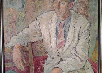 Portret mężczyzny stary obraz Polski