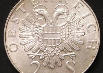 Austria 2 schilling 1934 - Dollfuss - srebro - stan 1/2