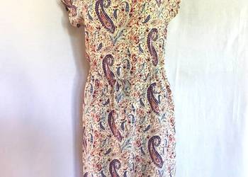 Sukienka letnia Greenpoint r. 38 Wiskoza turecki wzór Paisley NOWA