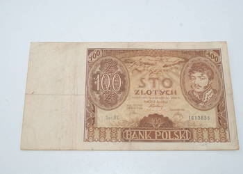 Stary banknot 100 złotych 9 Listopada 1934 unikat kolekcjonerski antyk
