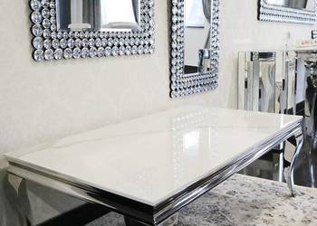Ława glamour do salonu Ludwik blat spiek kwarcowy