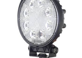 LAMPA ROBOCZA LEDOWA OKRĄGŁA,  8 LED 12-24V, FI 116MM, GRUBOŚĆ - 38MM,