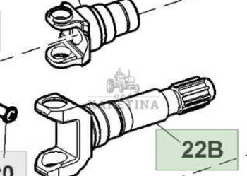 John Deere 7830 Jarzmo przegubu uniwersalne RE250836 R250839 R250848 R2508…