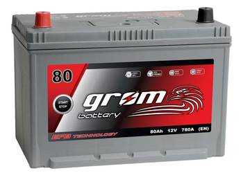 Akumulator GROM EFB START&STOP 80Ah 780A JAPAN Lewy Plus DTR