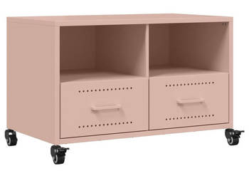 Szafka RTV różowa 68x39x435 cm stal WM-846699