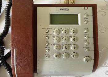 Telefon Stacjonarny Retro MaxCom KXT 441 Vintage Funkcja Głośnomówiąca