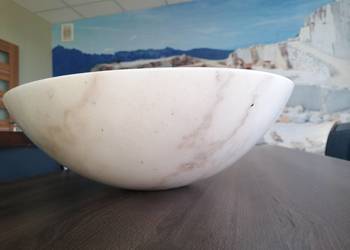 Umywalka marmurowa BLANCO WHITE