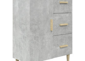 Szafka szarość betonu 695x34x90 cm materiał drewnopochodny WM-812172